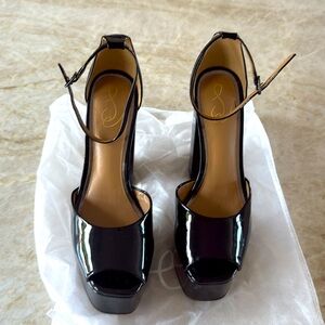 Sam Edelman Women’s platform patent leather shoes size 71/2.